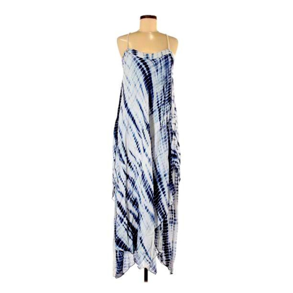 Michael Kors Tie Die Asymmetrical Maxi Dress SizeM